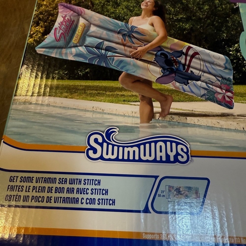 Disney Stitch Pool Float Summer Suntanner Stitch Floaty BRAND NEW in the Box